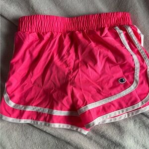 Champion Kids' Bright Pink Shorts with White Trim
